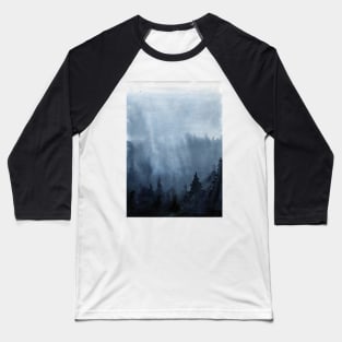 Watercolor landscape sky clouds Baseball T-Shirt